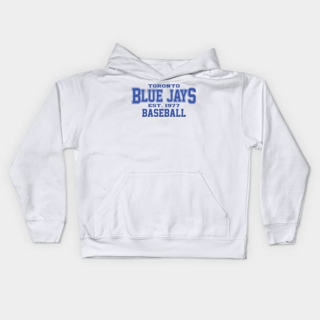 Blue Jays Toronto Baseball Kids Hoodie by Cemploex_Art